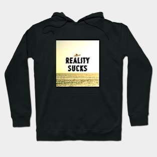 Reality Sucks, retro vintage 1980 edition. Hoodie